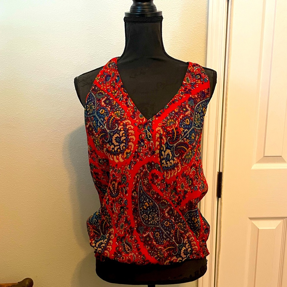 Paisley T back Lucky Brand blouse
